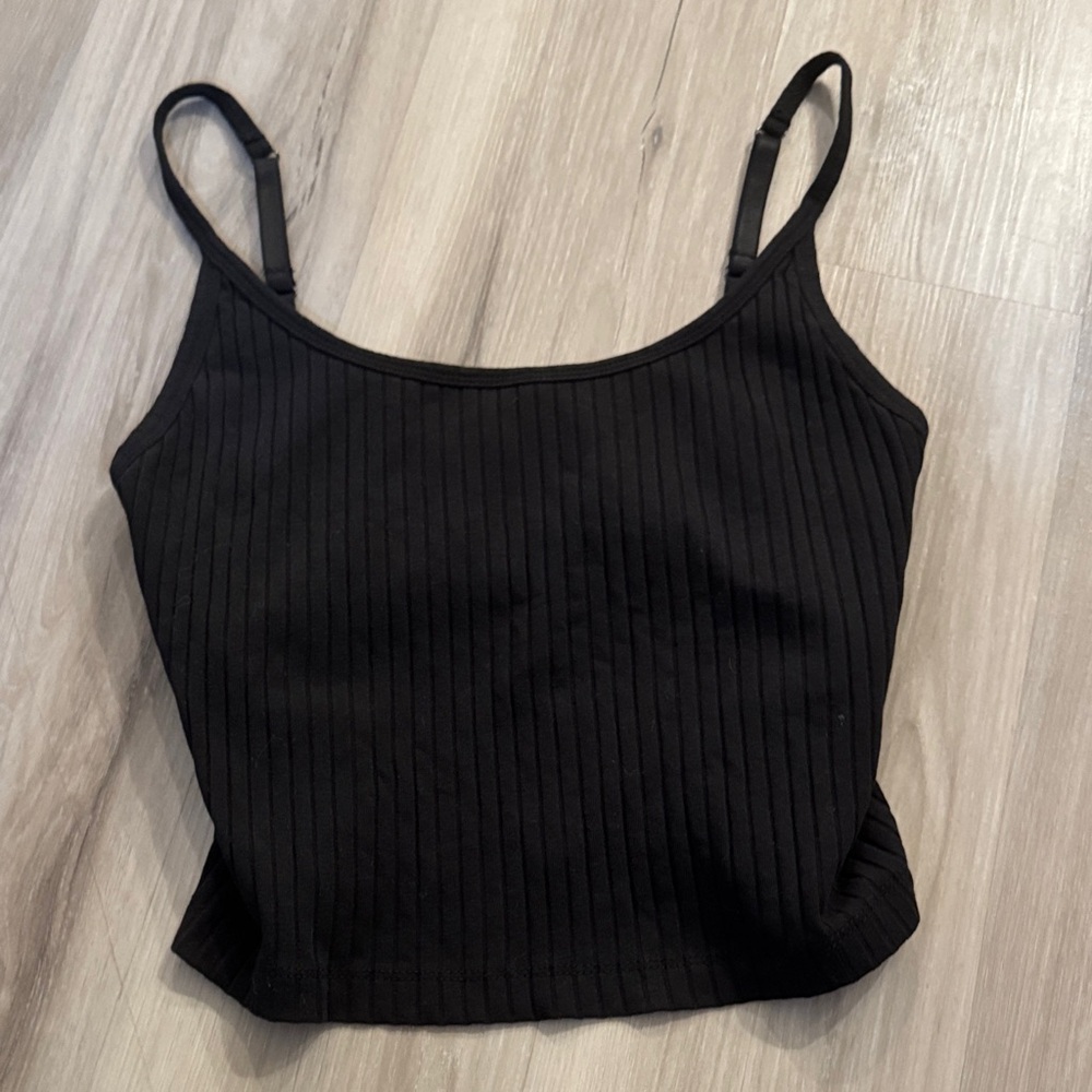 Old Navy Black Ribbed Camisole